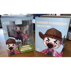 Farmer Flamingo #90 Youtooz Vinyl Figure – New, Box Worn